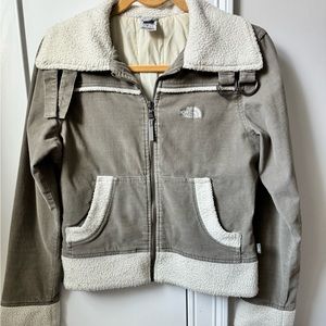 North face light corduroy jacket